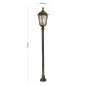 Preview: Antike Wegeleuchte 140cm