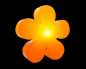 Preview: Partybeleuchtung Solar Blume orange