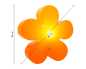 Preview: Partybeleuchtung Solar Blume orange