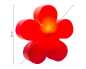 Preview: Partybeleuchtung Solar Blume rot