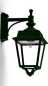 Preview: grüne Außenwandleuchte klassisch
