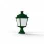 Preview: grüne Sockelleuchte klassisch