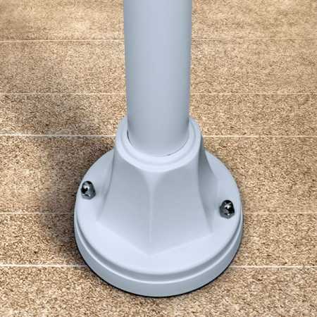 weiße Garten Kugelleuchte