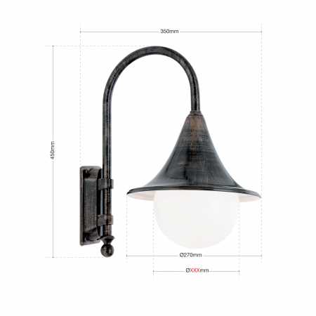 Wandlampe Vintage-braun