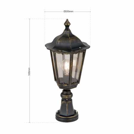 Gartenlaterne antik 53cm