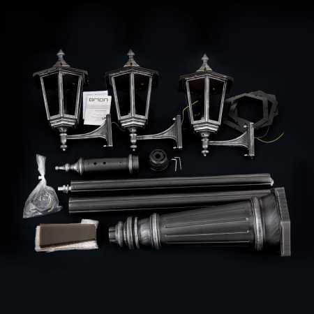 3-flammige Gartenleuchte