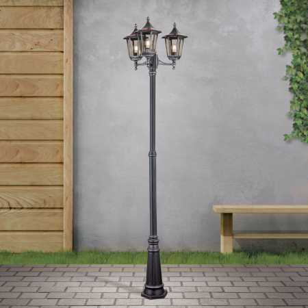 3-flammige Gartenleuchte