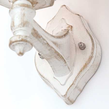 weiße Außenwandleuchte antik