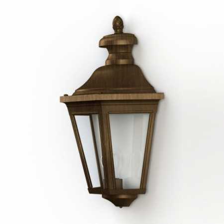 Wandlaterne mit Glas