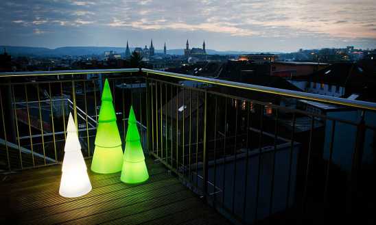 grüner LED-Baum 100cm