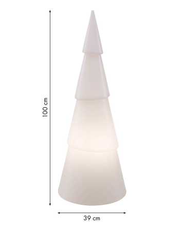 farbige Weihnachtsbeleuchtung Design-Baum 75cm