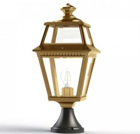 Design Sockelleuchte mit Echtglas