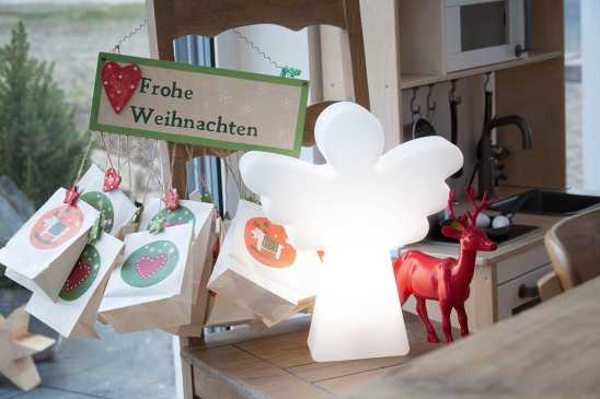 Weihnachtsbeleuchtung LED-Engel