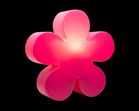 Partybeleuchtung Solar Blume pink