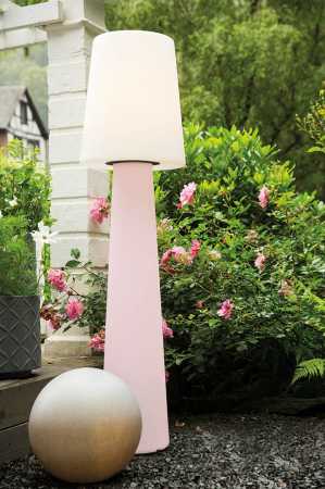 Gartenbeleuchtung Stehlampe rosa