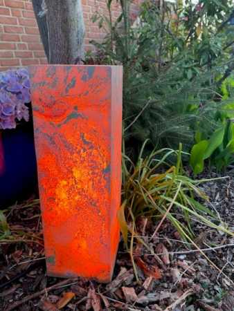 außergewöhnliche Gartenleuchte 100cm