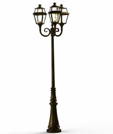 Design Gartenleuchte 3-flammig