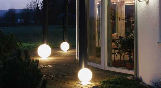 Gartenbeleuchtung mit Fuß