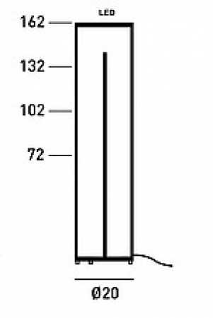 LED-Wegeleuchte 72cm