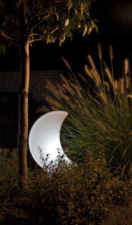 Solar Gartenleuchte Mond