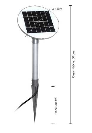 Solarleuchte Schneeflocke 60cm