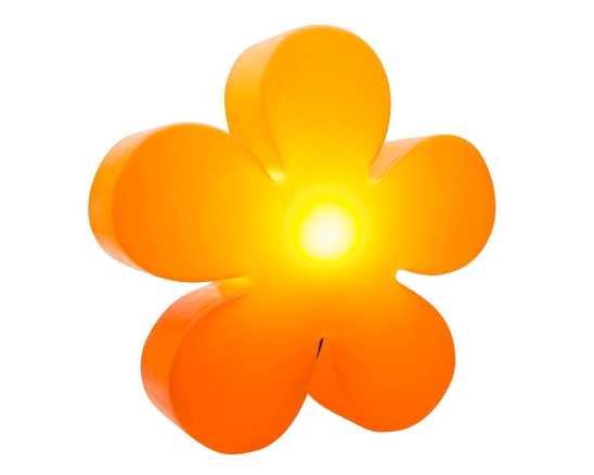 Partybeleuchtung Solar Blume orange