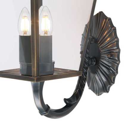 Wandlaterne Messing antik