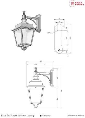 Design Wandlaterne mit Bewegungsmelder