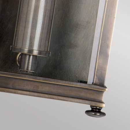 antike Außenwandleuchte Messing