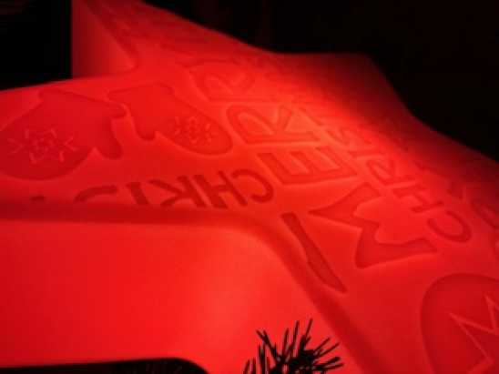 Weihnachtsbeleuchtung roter Solar-Stern