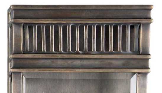 antike Außenwandleuchte Messing