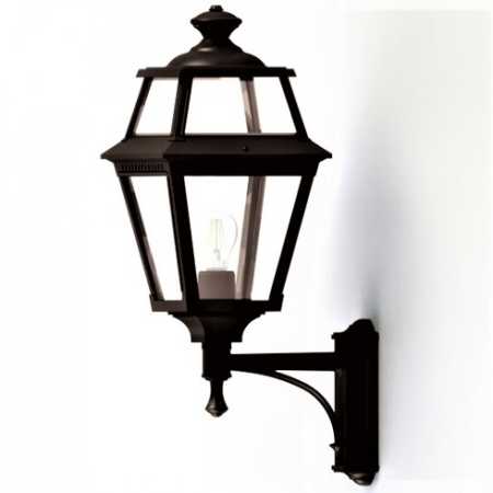 Design Wandlaterne mit Echtglas