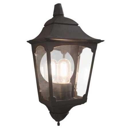 schwarze Außenwandleuchte