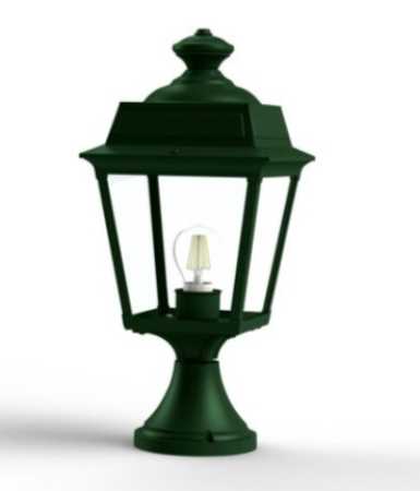 grüne Sockelleuchte klassisch