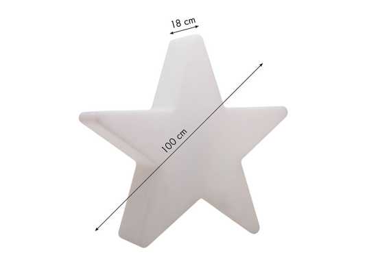 Weihnachtsbeleuchtung Stern 100cm