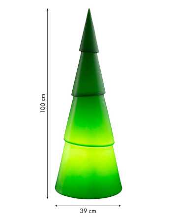 grüner LED-Baum 100cm