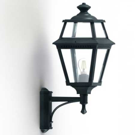 Design Wandlaterne mit Echtglas