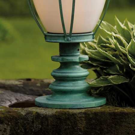 Gartenbeleuchtung antik grün