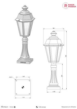 Design Sockelleuchte- Gartenleuchte