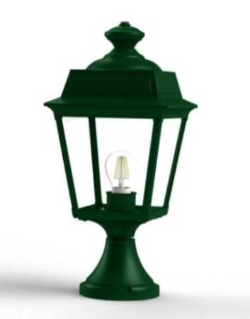 grüne Sockelleuchte klassisch