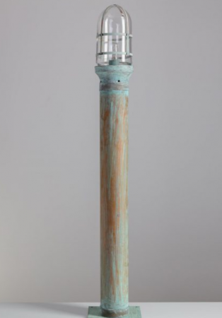 grüne Gartenleuchte maritim