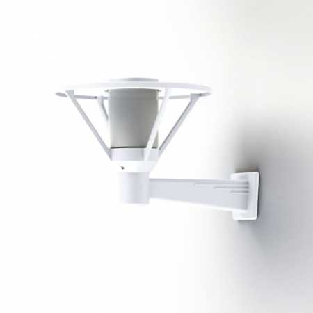 weiße Außenwandleuchte maritim