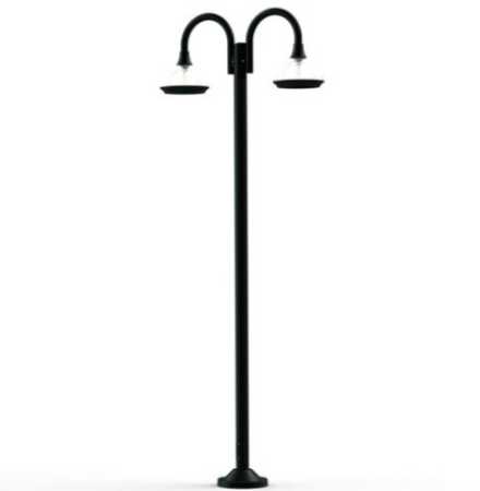 mediterrane Gartenbeleuchtung 2-flammig