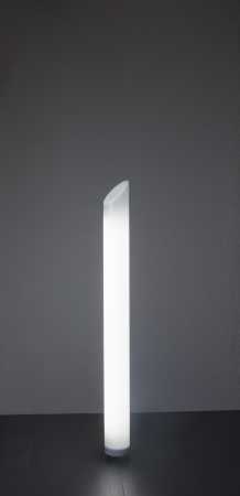 Weiße Gartenleuchte 110cm