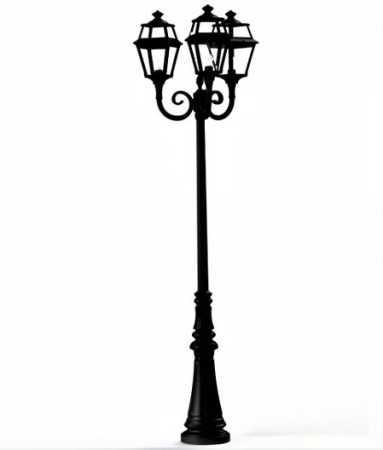 Design Gartenleuchte 3-flammig