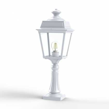 weiße Gartenleuchte