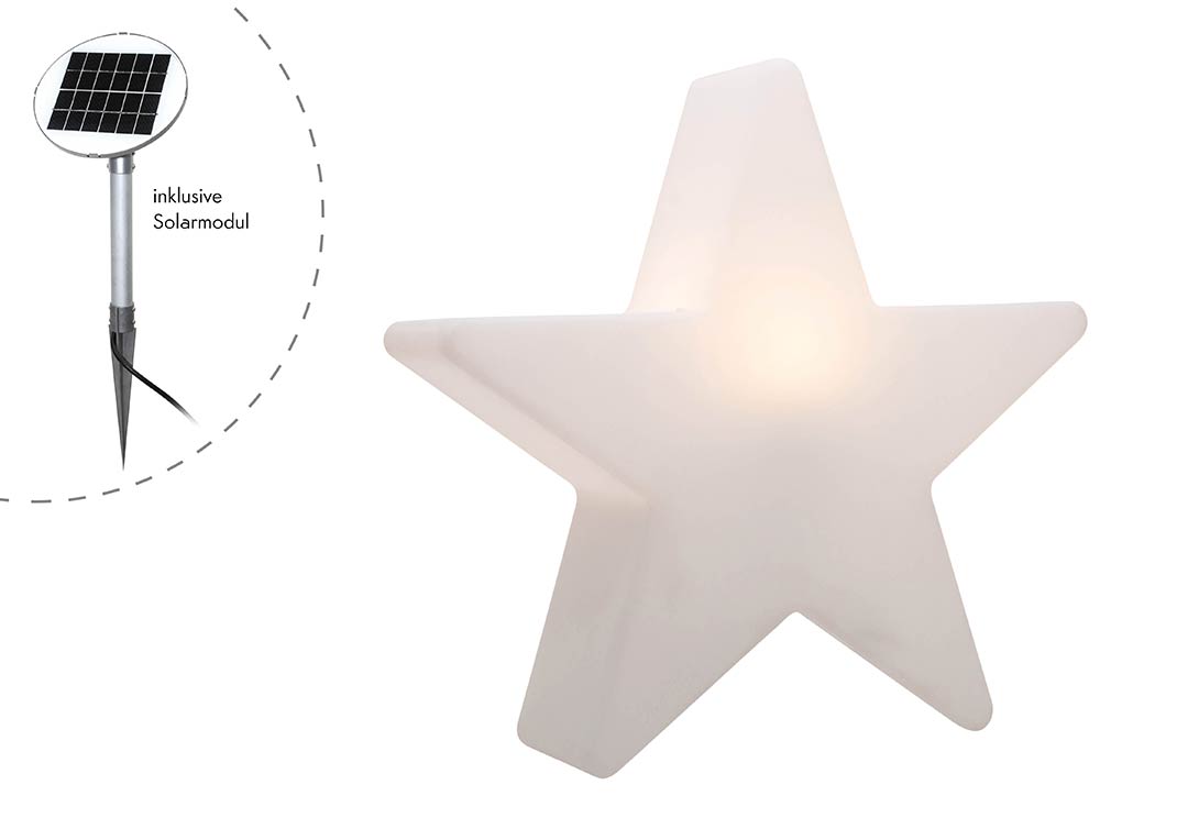 Gartenbeleuchtung-Shop - Weihnachtsbeleuchtung Solarstern 40cm