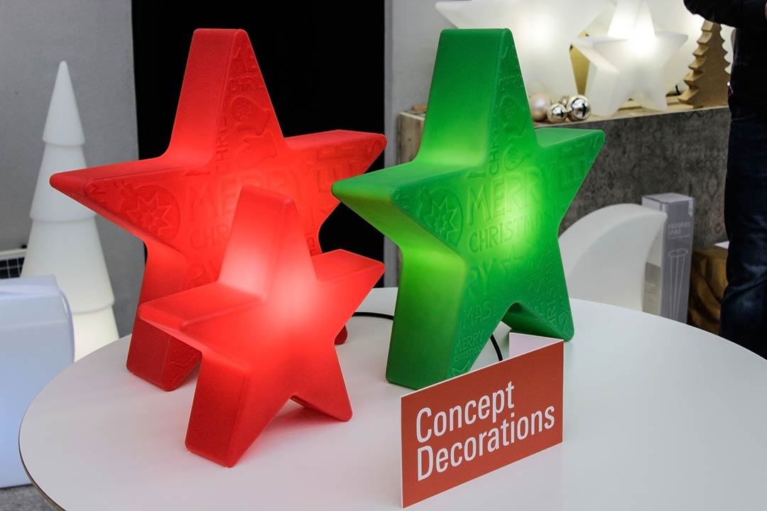 Gartenbeleuchtung-Shop - roter Solar Weihnachtsstern