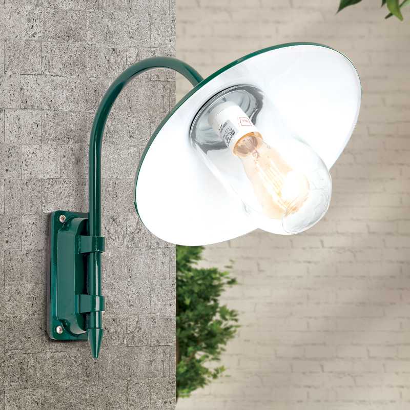 Garten Hoflampe grün