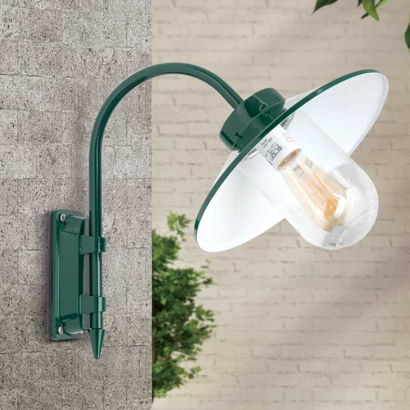 Garten Hoflampe grün